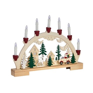 Welcome Light 7 LED Santa Candlebridge - image 2