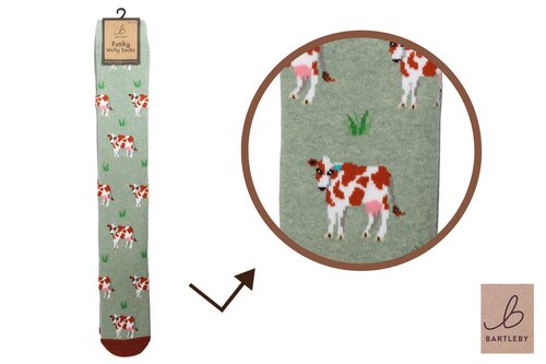 Brown Cow Welly Socks (4-7) - image 1