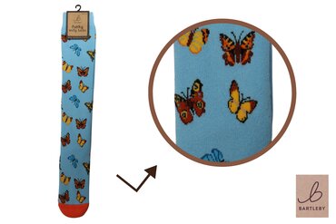 Colourful Butterfly Welly Socks (4-7)