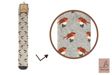 Welly Sock Garden Robin (4-7)