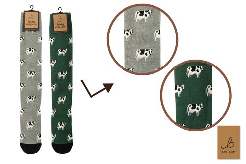Standing Cow Welly Socks (6-11)