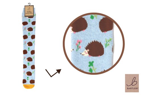 Welly Sock Woodland Hedgehog 4-7