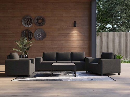 Westminster Block Lounge Suite Slate Grey - image 1