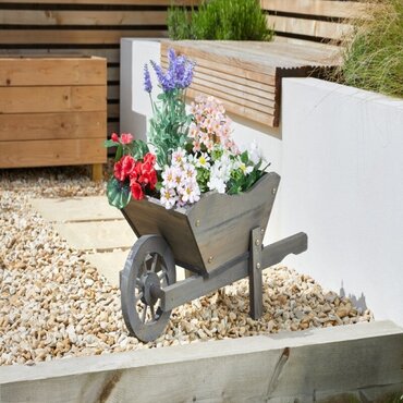 Wheelbarrow Planter Slate - image 2