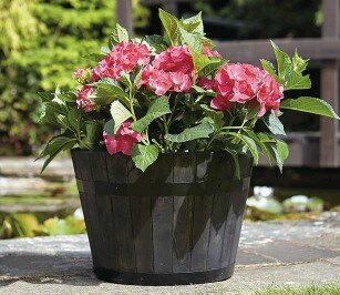 Whiskey Barrel Planter Small (sustainably sourced)