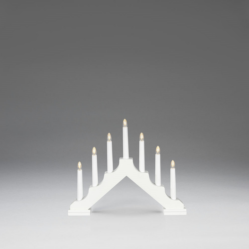 White Battery Powered Welcome Candlestick Arch Lights - image 1