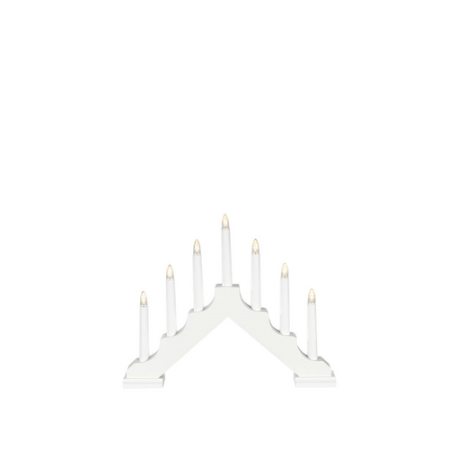 White Battery Powered Welcome Candlestick Arch Lights - image 2