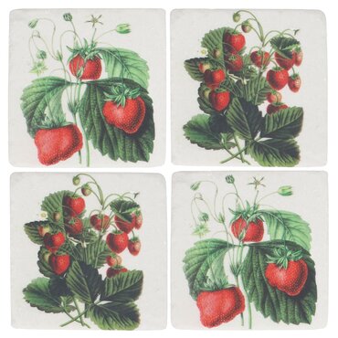 Wild Strawberry Resin Coaster