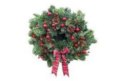 Winter Berry & Cone Wreath (8")
