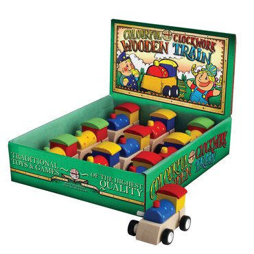 Wooden Clockwork Train - image 1