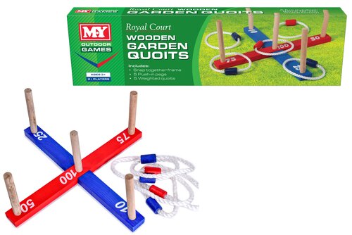 Wooden Garden Quoits In Colour Box