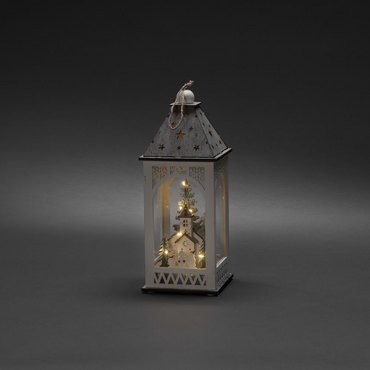 Wooden Lantern Light (Santa) - image 1