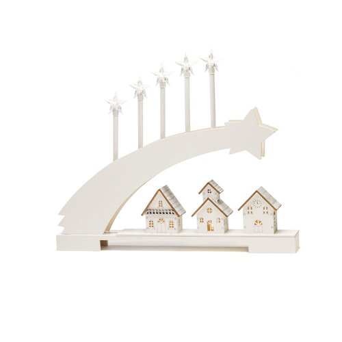 Wooden Shooting Star Silhouette Mantlepiece Light - image 2