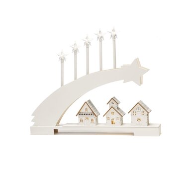 Wooden Shooting Star Silhouette Mantlepiece Light - image 2