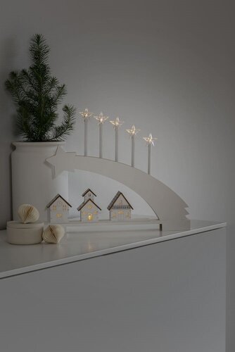 Wooden Shooting Star Silhouette Mantlepiece Light - image 3