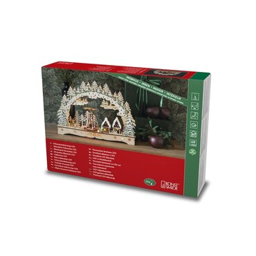 Wooden Silhouette Scene Mantlepiece Light - image 4