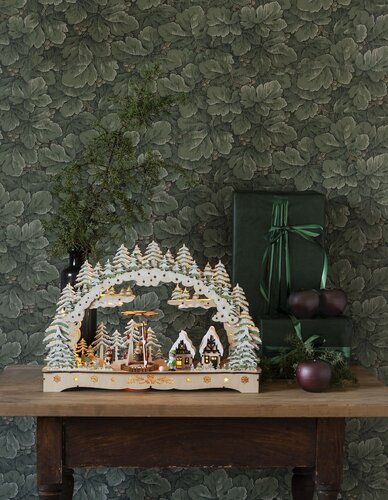 Wooden Silhouette Scene Mantlepiece Light - image 3