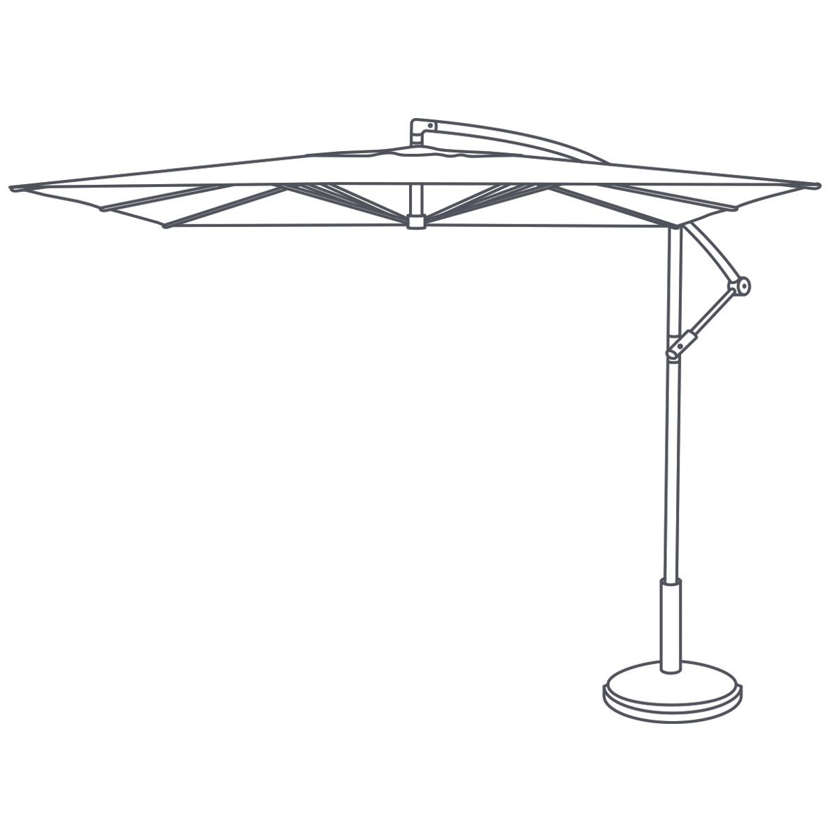 Woodlodge Cantilever Parasol Cover Stewarts Garden Centre