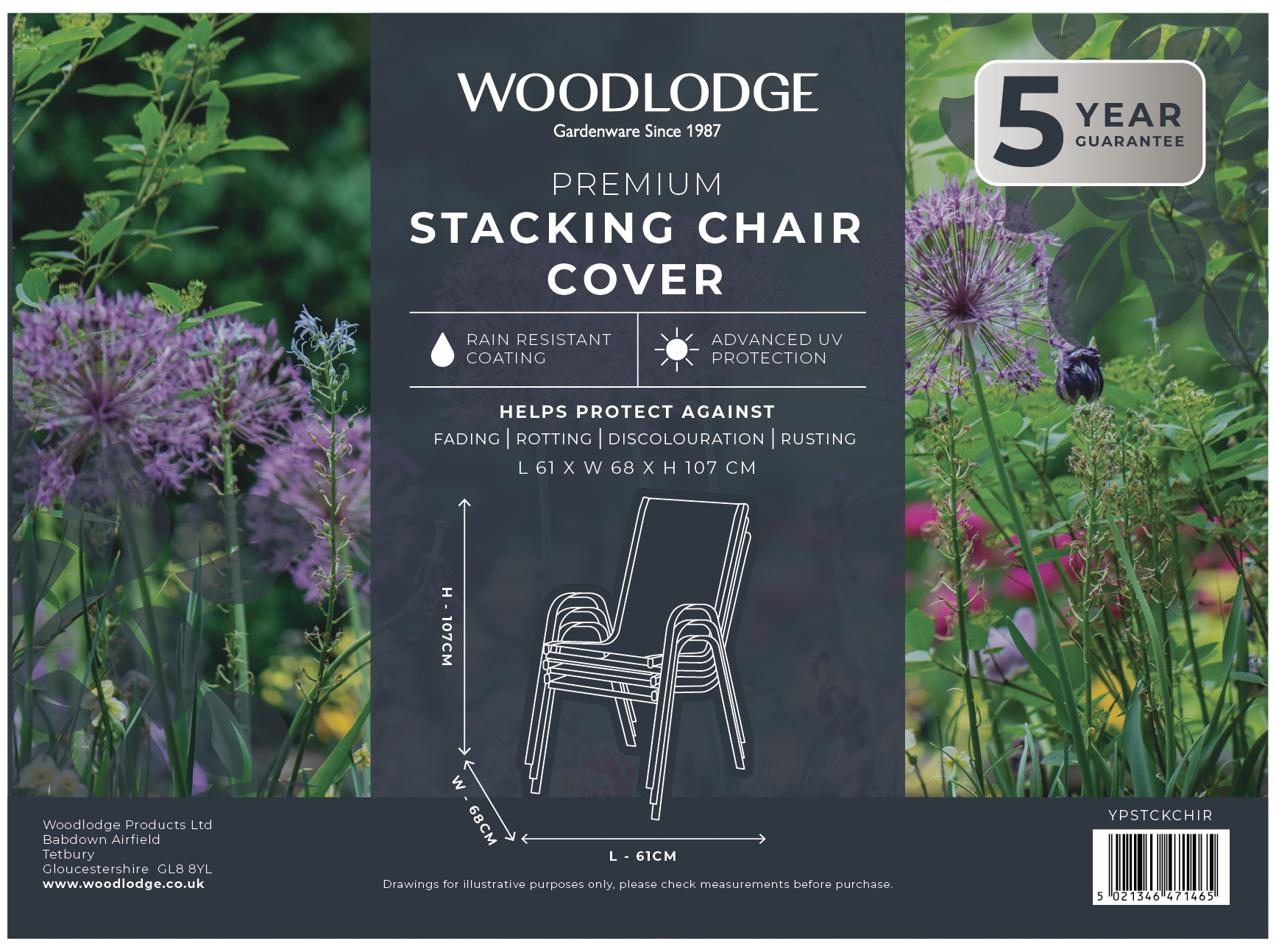 Woodlodge Stacking Chair Cover Stewarts Garden Centre