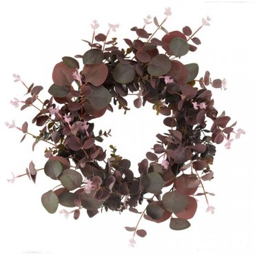 Faux Wreath Eucalyptus Whirl Violet 40cm - image 2