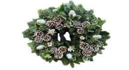 Wreath Frosty Foliage (14")