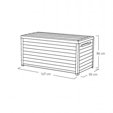 Deck Anthracite Storage Box (870L) - image 4