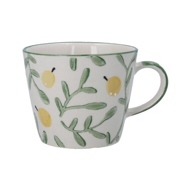 Yellow Rosehips Stoneware Mug