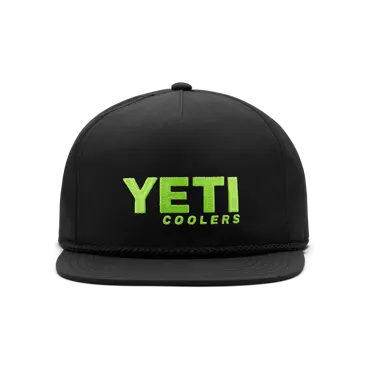 YETI Flat Brim Rope Hat (Black/Green)