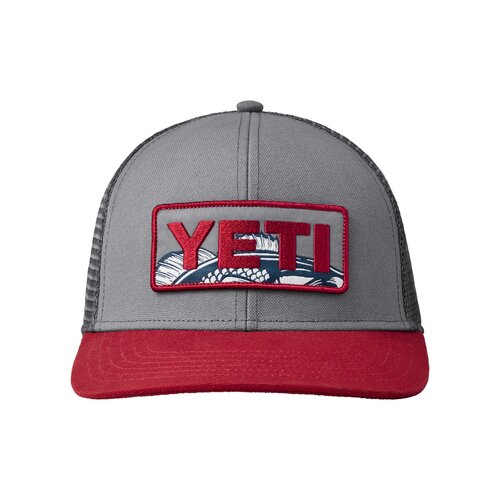 YETI Gray/Rust Bass Trucker Hat - image 1