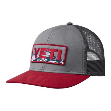 YETI Gray/Rust Bass Trucker Hat - image 2