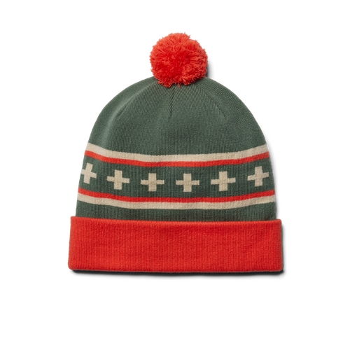 YETI Green/Orange Pom Beanie - image 2
