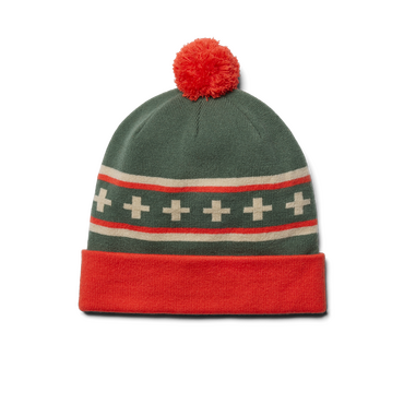 YETI Green/Orange Pom Beanie - image 2