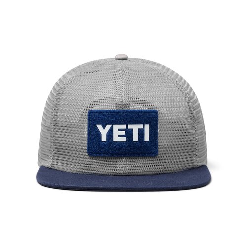 YETI Grey/Navy Flat Brim Mesh Hat