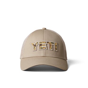 YETI Khaki Camo Logo Trucker Hat - image 1