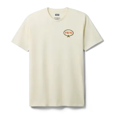 YETI LET'R Rip T-Shirt Ecru Small - image 2