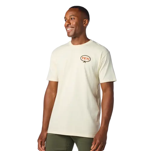 YETI LET'R Rip T-Shirt Ecru Small - image 4