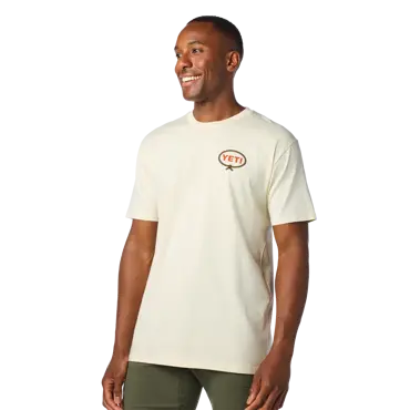 YETI LET'R Rip T-Shirt Ecru Small - image 4