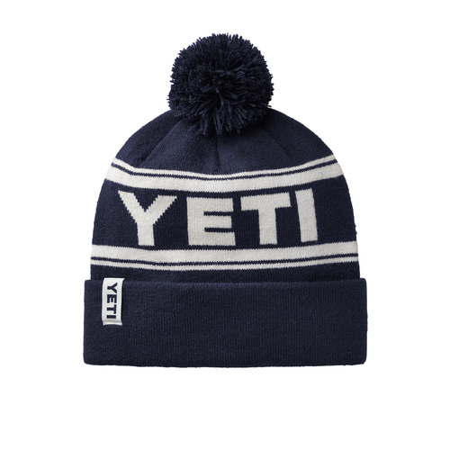 YETI Navy/White Retro Knit Beanie - image 1