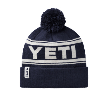 YETI Navy/White Retro Knit Beanie - image 1