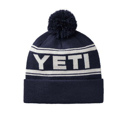 YETI Navy/White Retro Knit Beanie - image 2