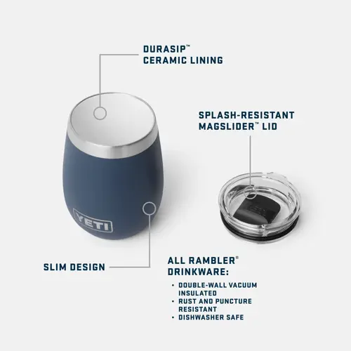 YETI Rambler 10oz Ceramic Wine Tumbler (Stainless Steel) - image 4