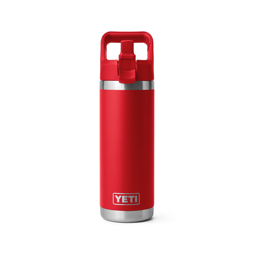 YETI Rambler 18oz Colour Straw Bottle (Rescue Red)