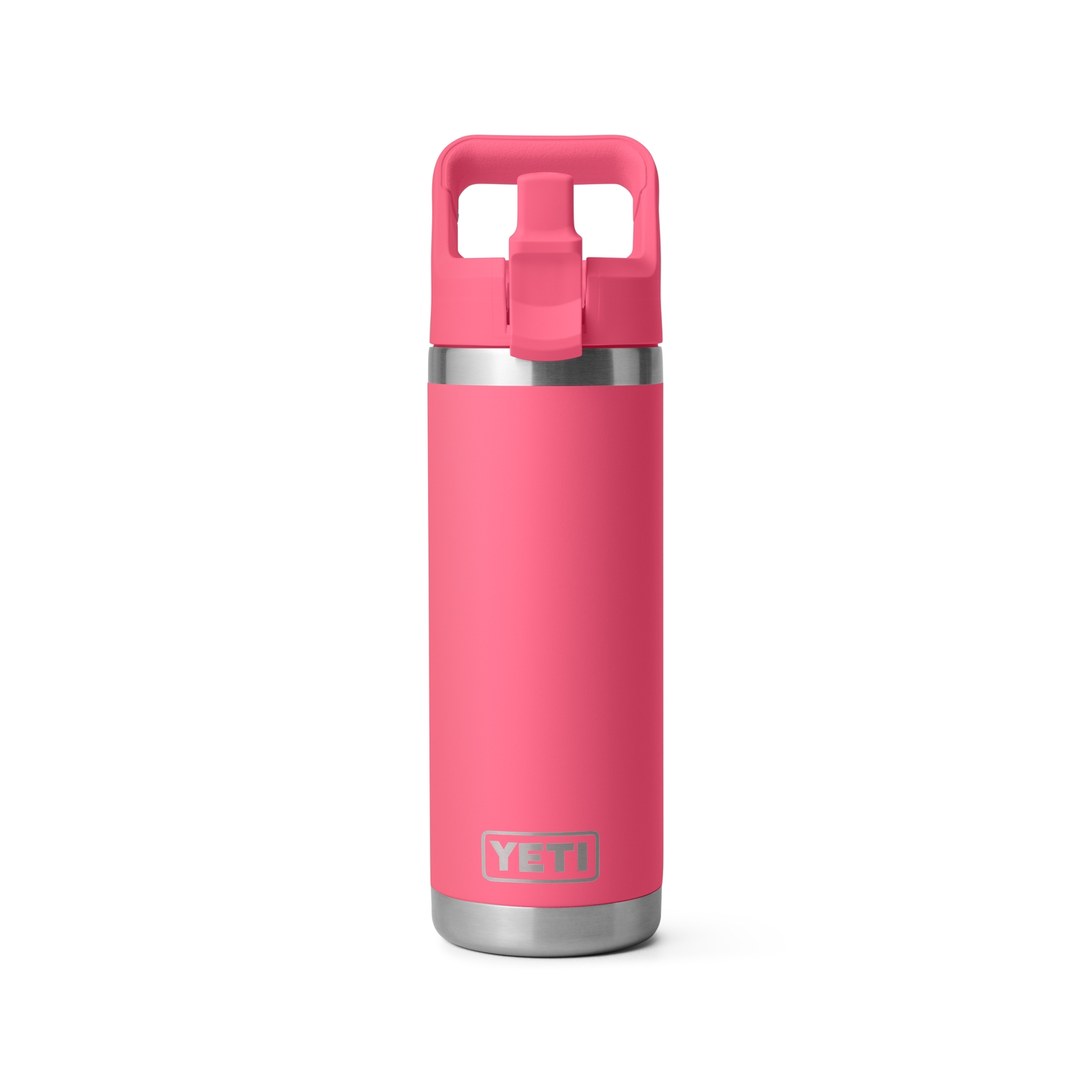 新品正規品YETI Rambler 18oz Bottle ピンク YETI Rambler 18oz Colour Straw Bottle (Tropical Pink) - Stewarts