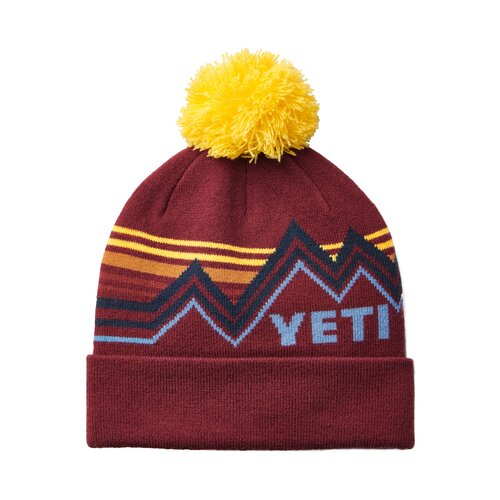 YETI Rust/Yellow Freestyle Knitted Beanie - image 1