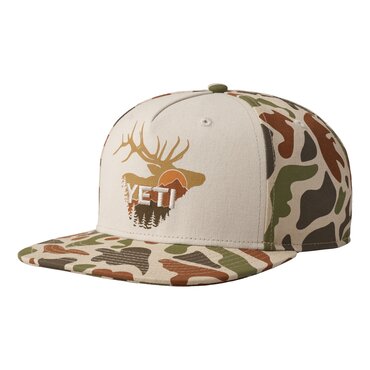 YETI Tan/Brown Sunrise Elk Flat Brim Hat - image 2