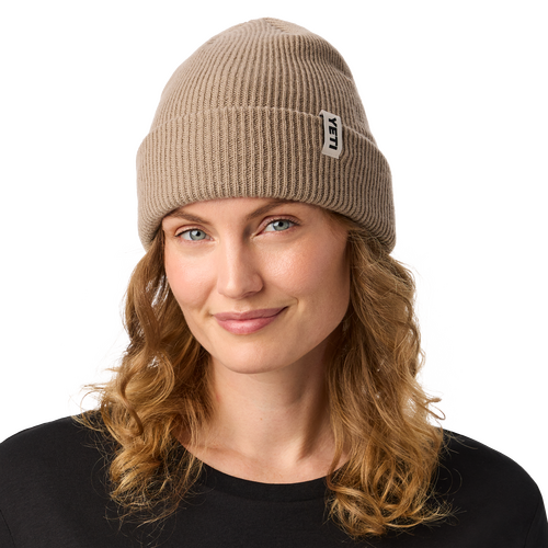 YETI Taupe Badge Beanie - image 4