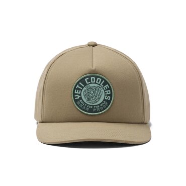 YETI Taupe Woven Flat Brim Snapback