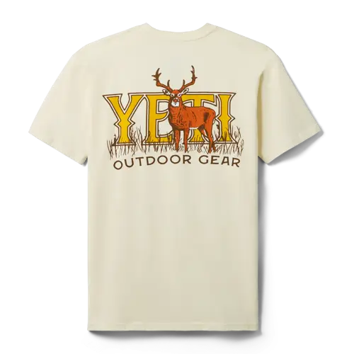 YETI Whitetail T-Shirt Ecru Small - image 1